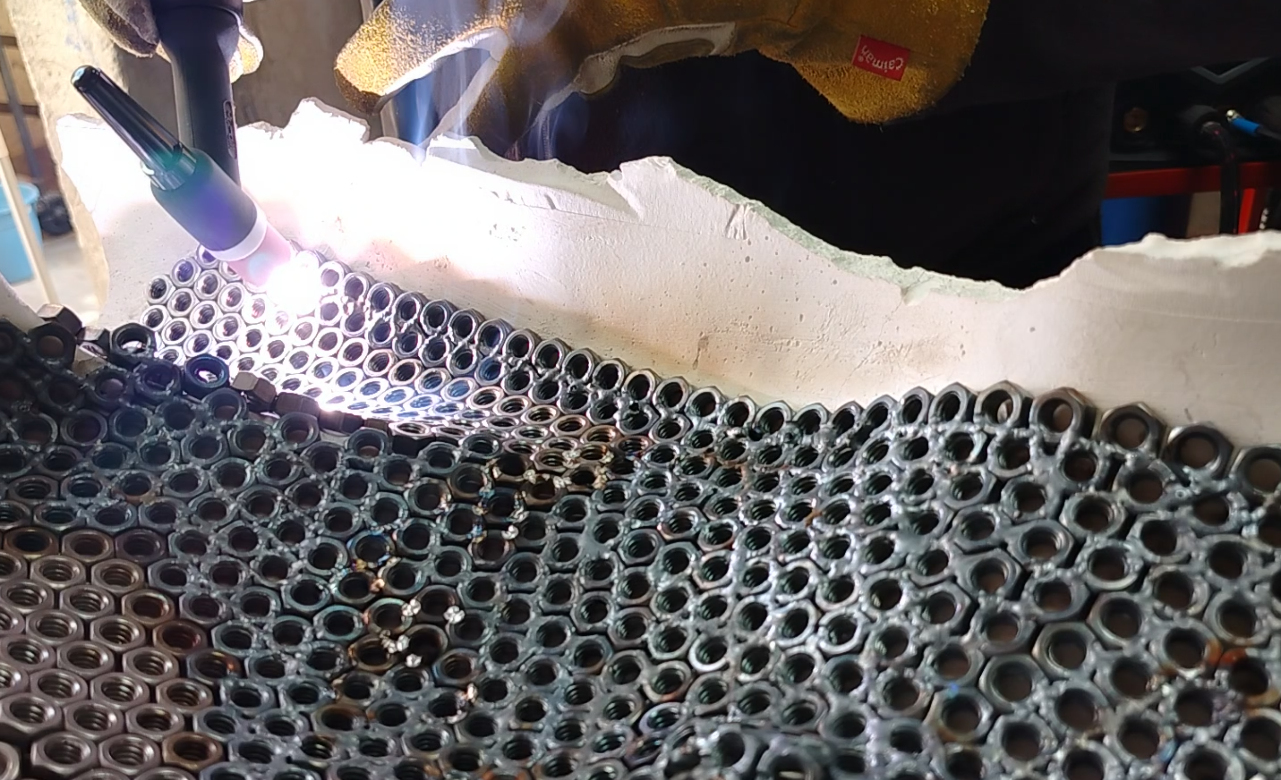 Soldadura TIG en acero inoxidable — taller de Salvador García Pliego, Ciudad de México